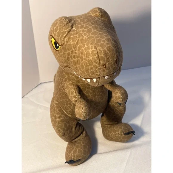 Jurassic World Dinosaur Plush T Rex Brown Stuffed Animal Toy - Picture 2 of 6